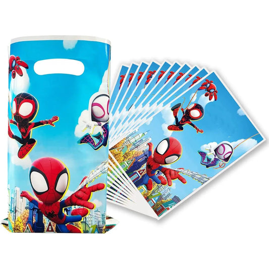 Spidey und seine erstaunlichen Freunde Party bevorzugen Geschenkt üten Spiderman Candy Bag Griff Geschenkt üten Superhelden themen orientierte Geburtstags feier Dekor