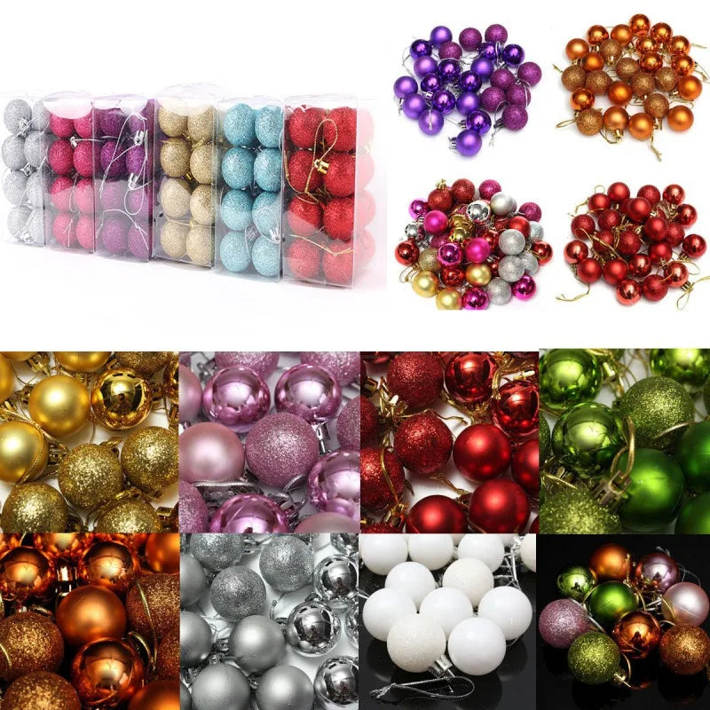 24 stücke 3cm Weihnachtskugeln Kugeln Dekoration Für Home Gold Rosa Champagner Rot Weihnachten Baum Bälle Ornamente Neue Jahr geschenke