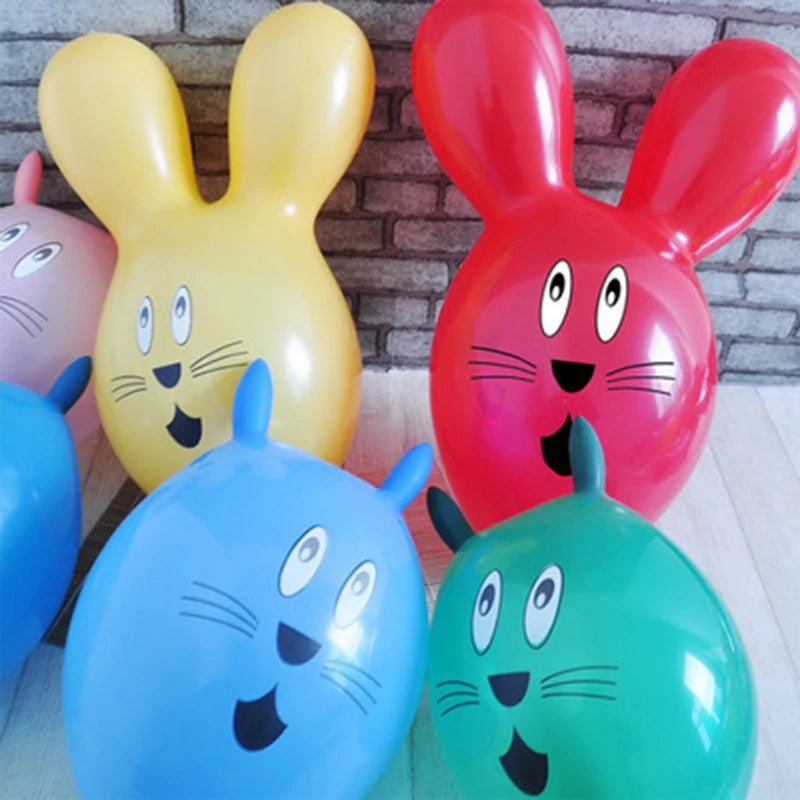 New Cute Rabbit Latex Balloons, Inflatable, Wedding, Party Decoration