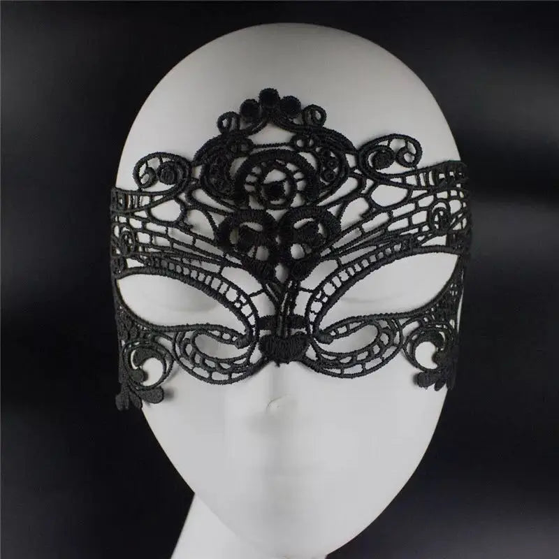 Sexy Spitzen-Augenmaske – Cosplay & Halloween Accessoire, Gothic Fetisch