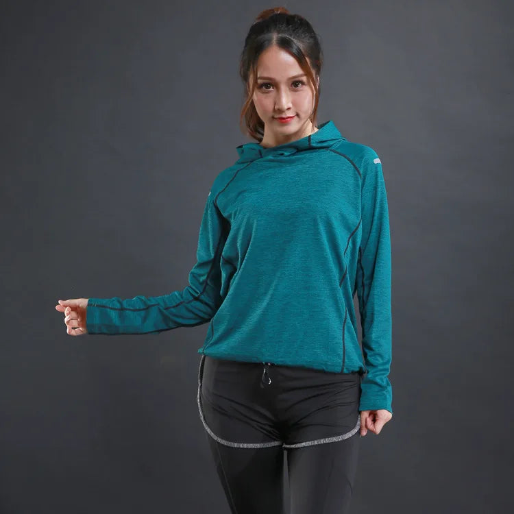 Herbst Laufshirts für Frauen – Dünn, Langärmlig, Schnell trocknend, Atmungsaktiv, Ideal für Gym, Fitness, Training und Yoga