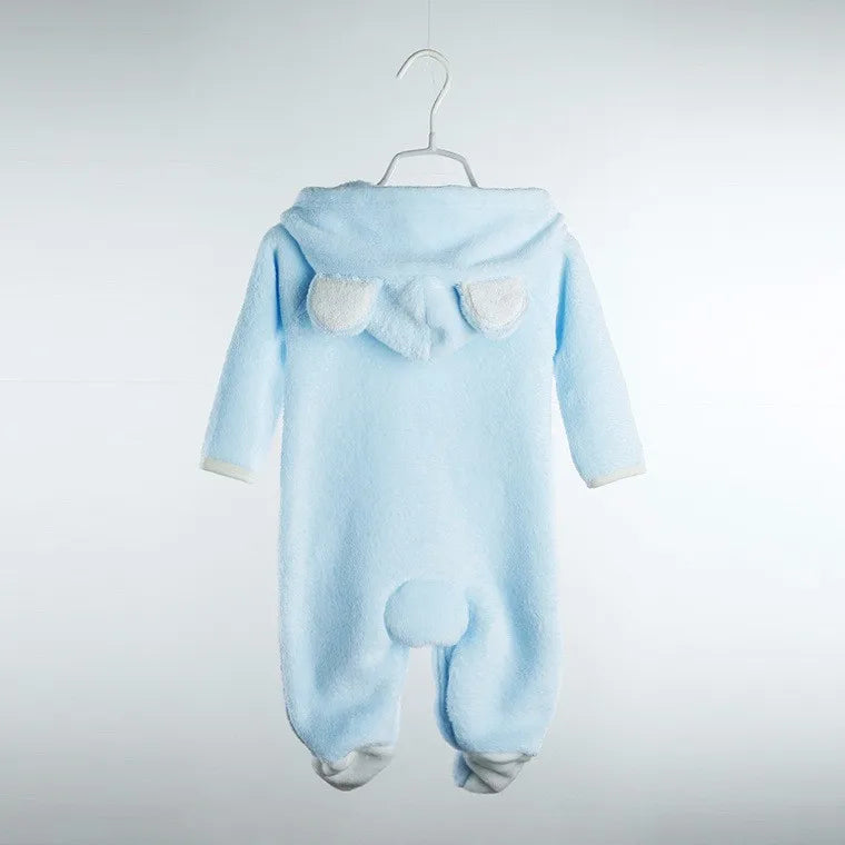 Neugeborene Strampler, Herbst/Winter, Warmes Fleece, Baby Jungen und Mädchen, Tier-Kostüm, Overalls