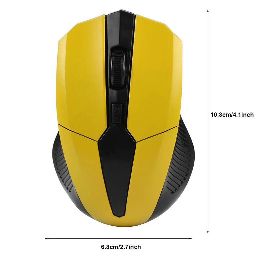 Tragbare 2,4 GHz Drahtlose Maus – Einstellbare 1200 DPI, Optische Gaming Maus für PC, Laptop, Home & Office