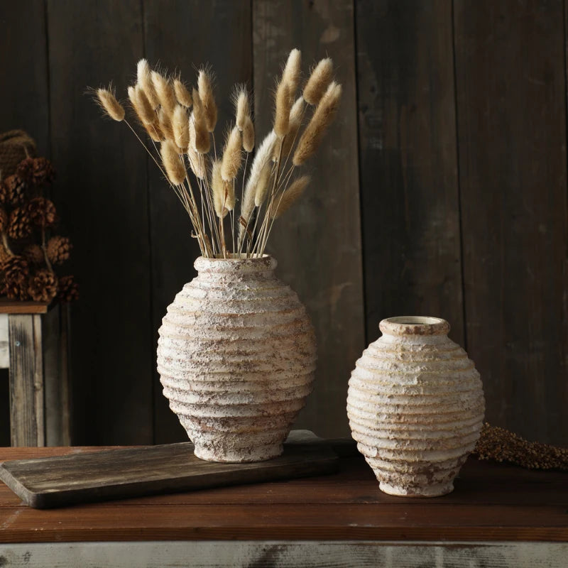 Small Ceramic Vase, Decorative Flower Vase for Home Decor, Ideal for Table &amp; Bookshelf