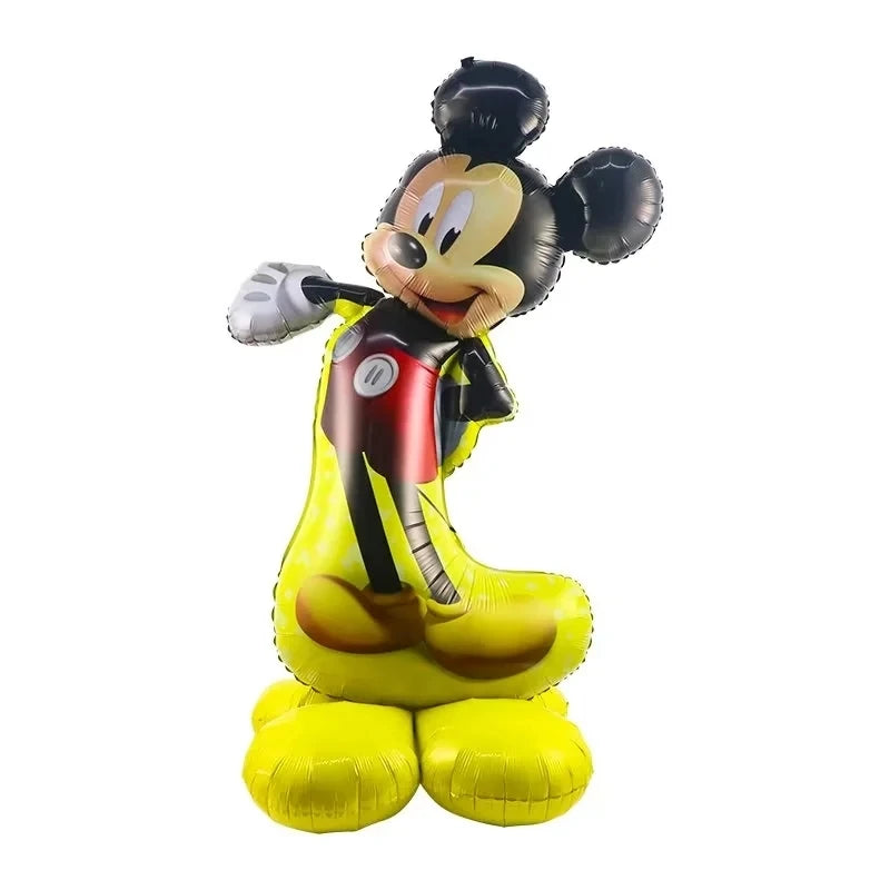 Standing Mickey Mouse Foil Balloon, Disney Cartoon, Birthday Party Decoration, Baby Shower