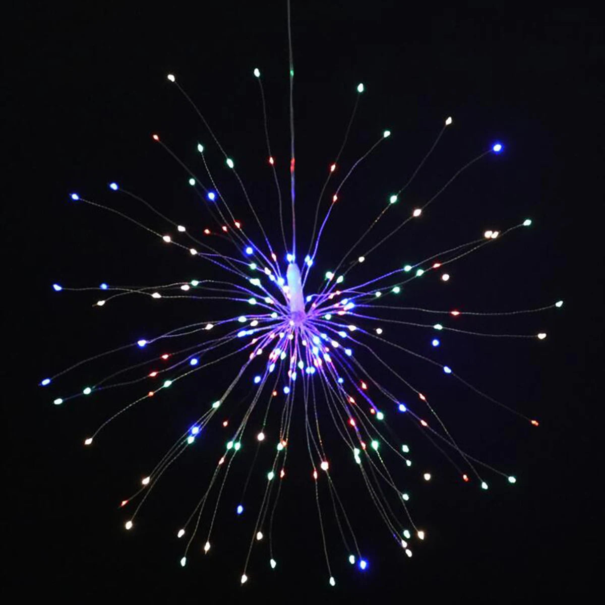 Feuerwerk Lichterkette LED Girlande batterie betriebene Lichterkette Fernbedienung im Freien für Camping Party Garten Terrasse Dekoration