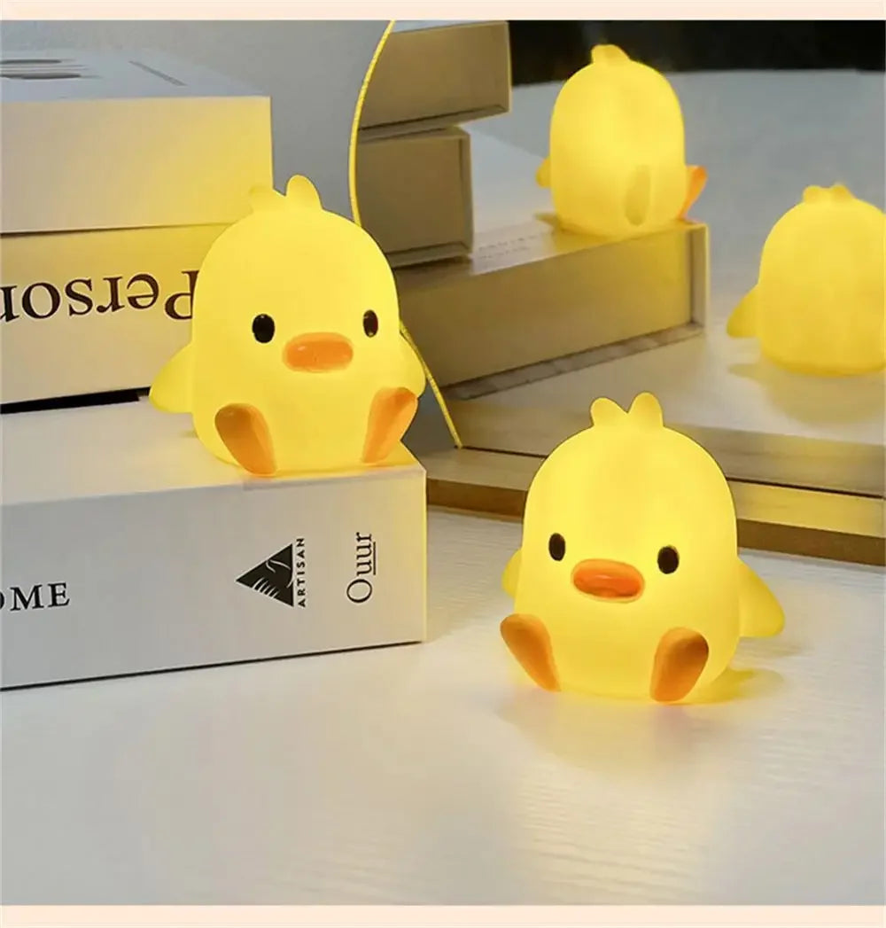 Cute Duck Night Light, Cartoon Animal Lamp for Kids Room &amp; Bedside Table - Perfect Christmas Gifts