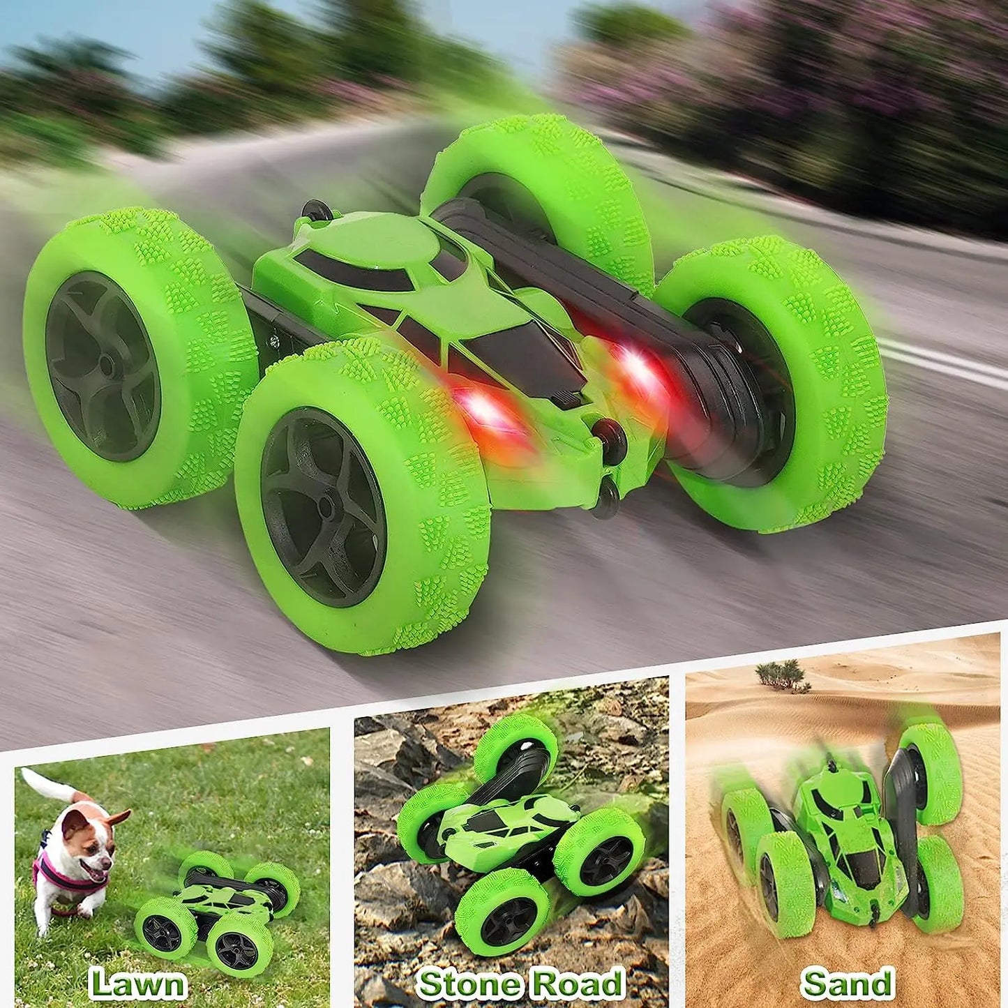 RC Stunt-Auto für Kinder – Doppelseitiges Off-Road-Spielzeug mit 360° Drehung und 2,4 GHz Fernsteuerung, ideales Geschenk für Jungen