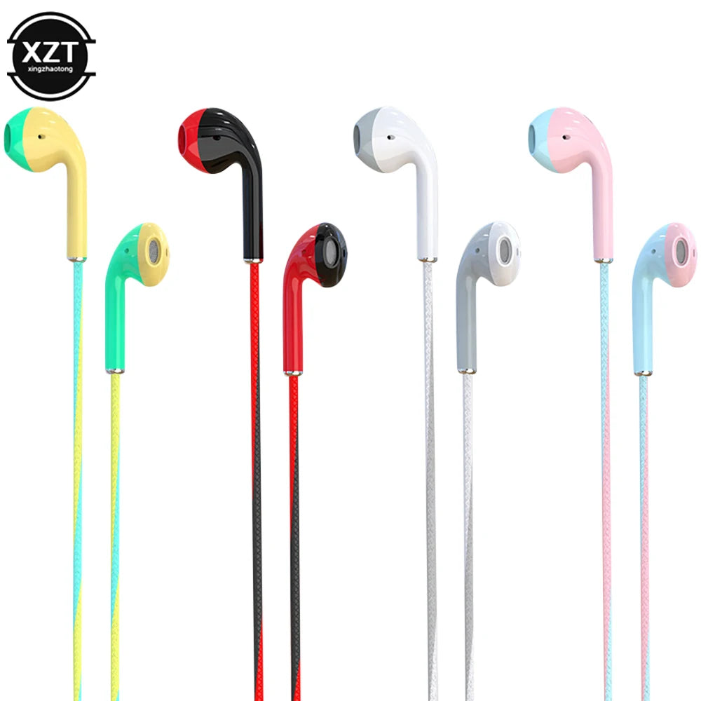 U24 kabel gebundene Kopfhörer Stereo 3,5mm In-Ear-Lauf musik Spiel Geräusch unterdrückung Kopfhörer mit Mikrofon für Handy Handy PC Pad Laptop