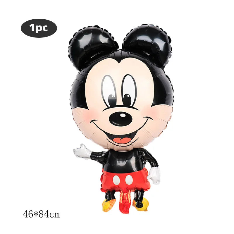 Mickey Minnie Aluminium-Folienballon, Kinder Cartoon Geburtstagsparty Dekoration