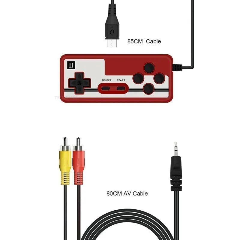 Tragbare Retro-Videospielkonsole – 8-Bit-Handheld mit 500 integrierten Spielen, ideal als Geschenk für Kinder