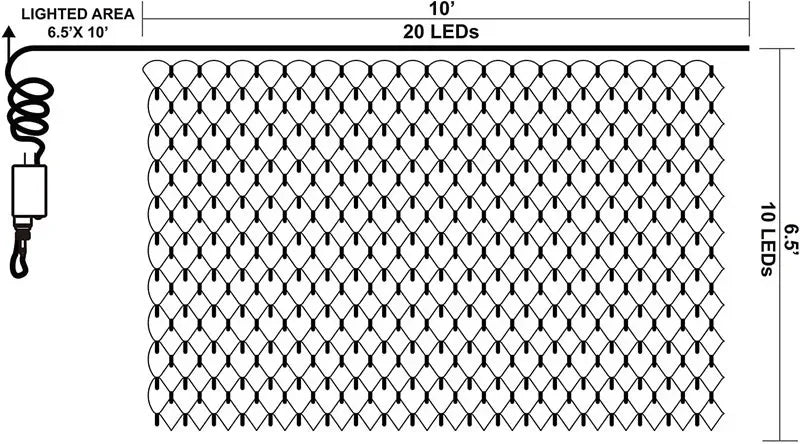 2x3m Weihnachts girlanden führte Schnur Weihnachts netz Lichter Fee Weihnachten Party Garten Hochzeit Dekoration Vorhang Licht