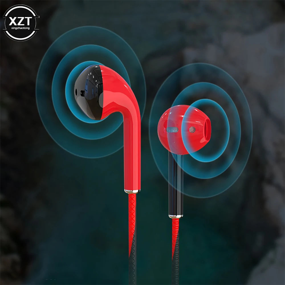 U24 kabel gebundene Kopfhörer Stereo 3,5mm In-Ear-Lauf musik Spiel Geräusch unterdrückung Kopfhörer mit Mikrofon für Handy Handy PC Pad Laptop