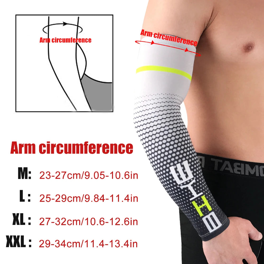 1 Paar Unisex Arm Ärmel – UV-Schutz, Elastisch, für Radfahren und Laufen, Neu