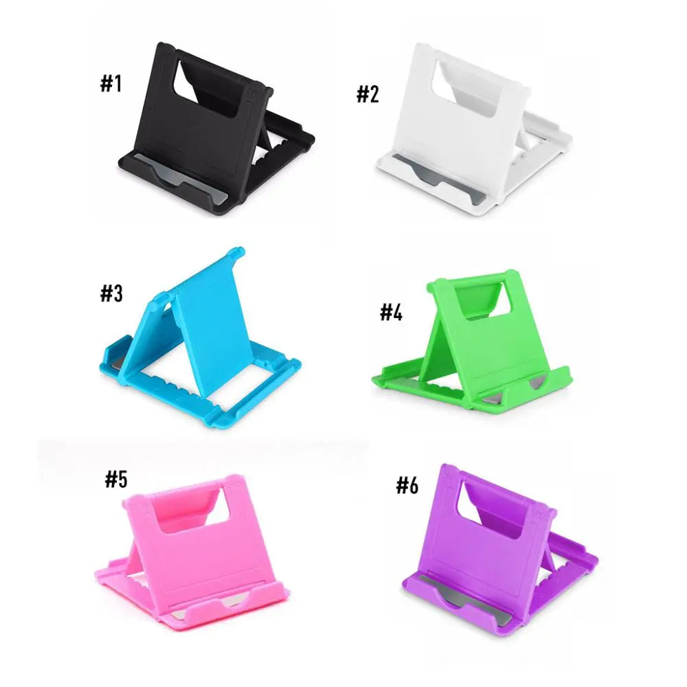 Foldable, adjustable tablet and phone holder (6 colors)