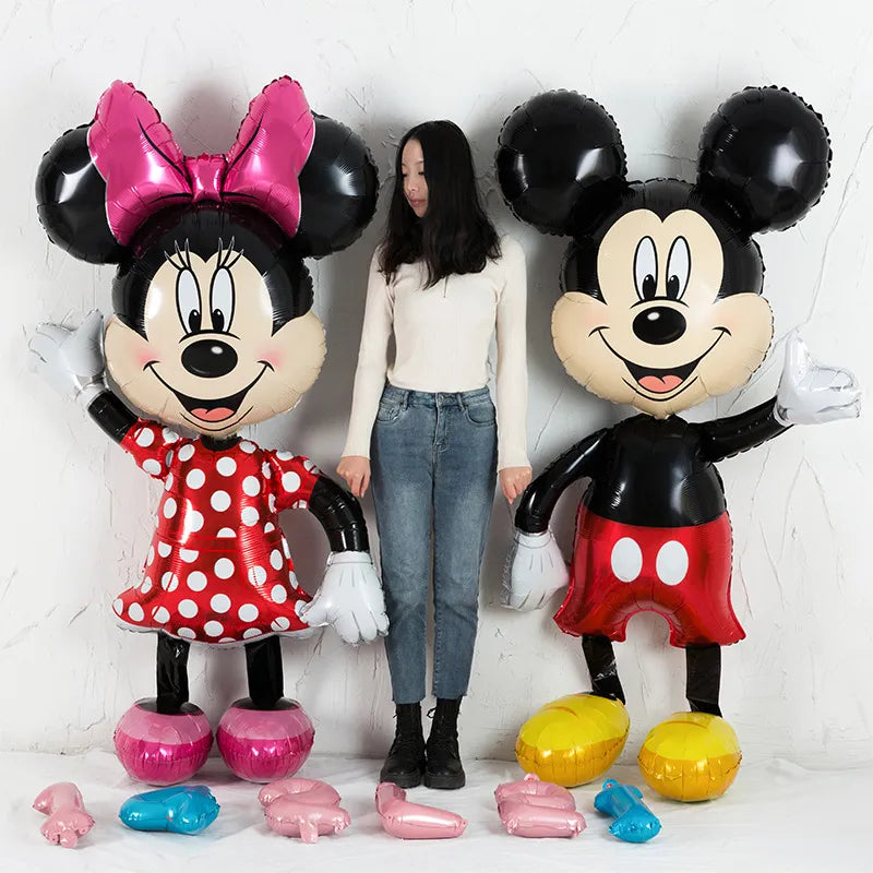 Mickey Minnie Aluminium-Folienballon, Kinder Cartoon Geburtstagsparty Dekoration