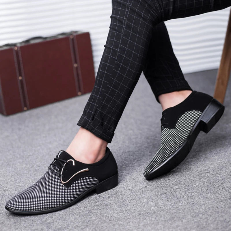 Retro Classic Men's Shoes - Luxury, Durable, Non-Slip, Anti-Slip, Black