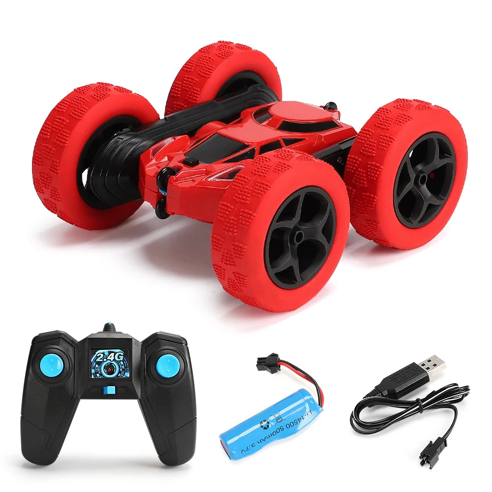 RC Stunt-Auto für Kinder – Doppelseitiges Off-Road-Spielzeug mit 360° Drehung und 2,4 GHz Fernsteuerung, ideales Geschenk für Jungen