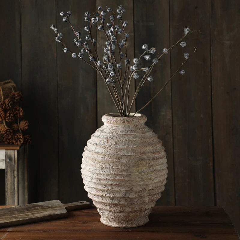 Small Ceramic Vase, Decorative Flower Vase for Home Decor, Ideal for Table &amp; Bookshelf