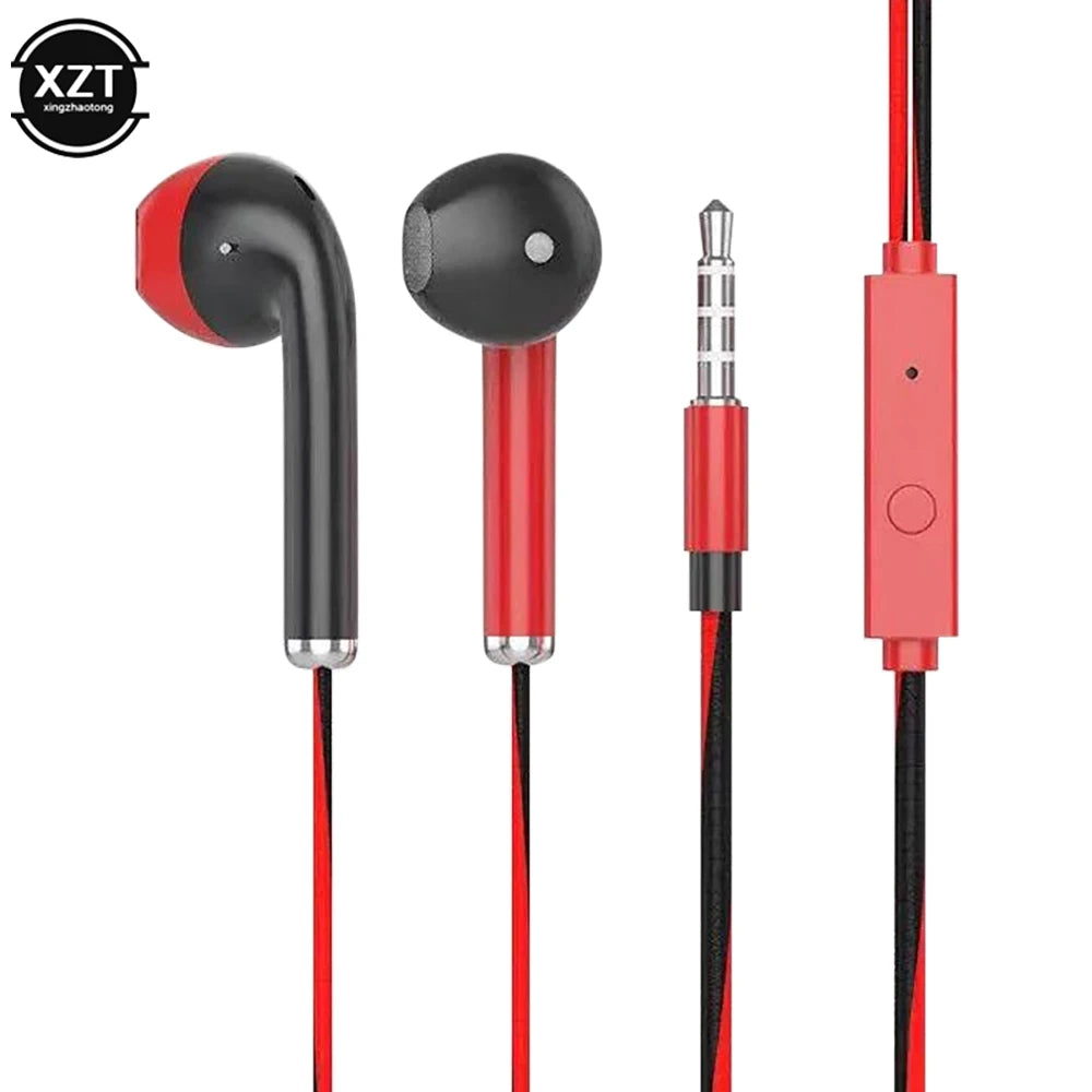 U24 kabel gebundene Kopfhörer Stereo 3,5mm In-Ear-Lauf musik Spiel Geräusch unterdrückung Kopfhörer mit Mikrofon für Handy Handy PC Pad Laptop