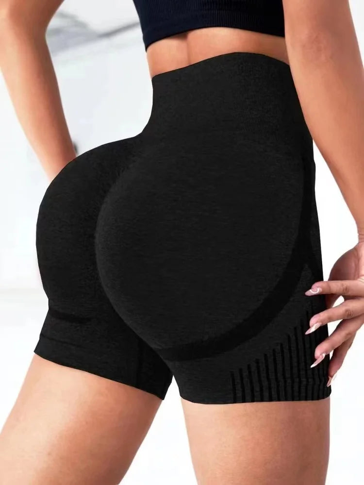 Frauen Yoga Shorts – Hohe Taille, Lift Butt, Ideal für Workout, Fitness, Yoga und Laufen, Kurze Sporthosen