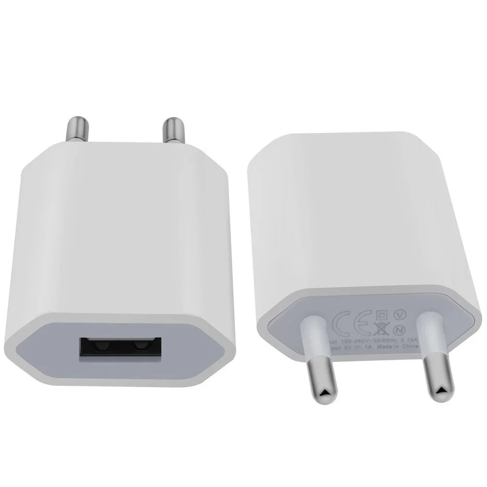 USB Ladeadapter – AC EU-Stecker für iPhone 13/12/11 Pro, Samsung, Xiaomi, Huawei, Wand-Ladegerät