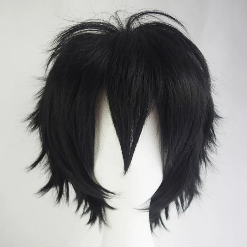 Versatile Colored Men's Wig - Short, Inverted Hair, Cosplay Set for Anime &amp; Costumes