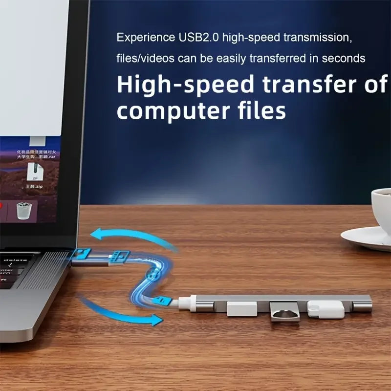 4Port USB 3,0 Hub USB Hub Hoch geschwindigkeit Typ C Splitter 5 Gbit/s für PC Computer Zubehör Multi port Hub 4 USB 3,0 2,0 Ports