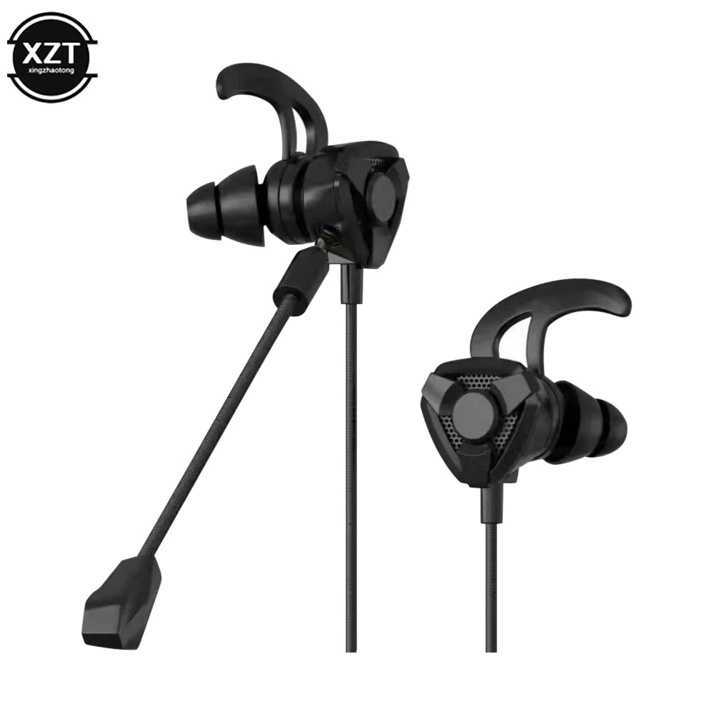 Gamer Kopfhörer – Kabelgebundene In-Ear Ohrhörer mit Mikrofon, Universell Kompatibel für PUBG, PS4, CSGO, Telefon, Tablet, Laptop