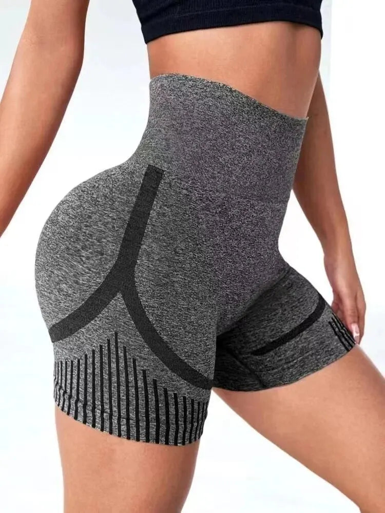 Frauen Yoga Shorts – Hohe Taille, Lift Butt, Ideal für Workout, Fitness, Yoga und Laufen, Kurze Sporthosen