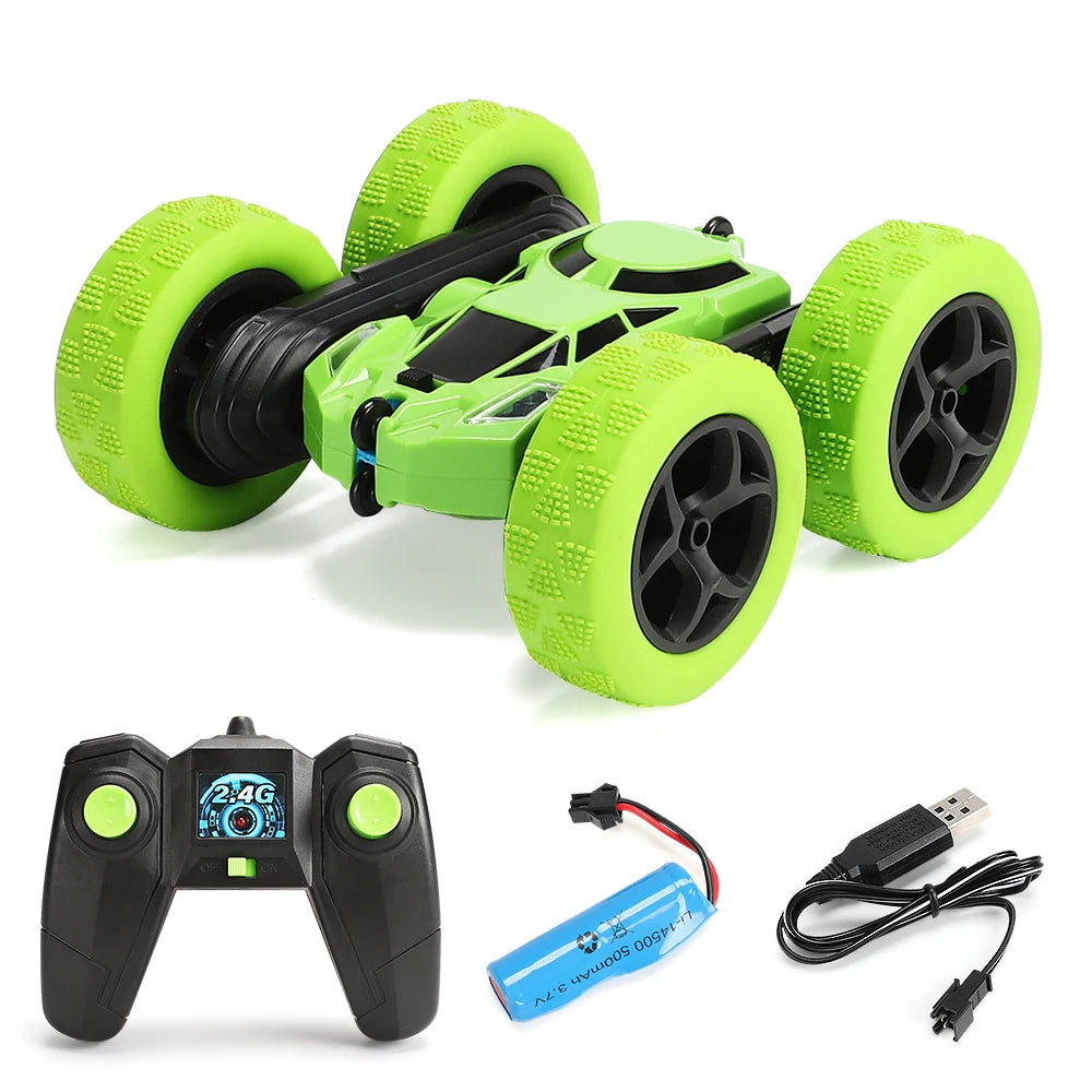 RC Stunt-Auto für Kinder – Doppelseitiges Off-Road-Spielzeug mit 360° Drehung und 2,4 GHz Fernsteuerung, ideales Geschenk für Jungen