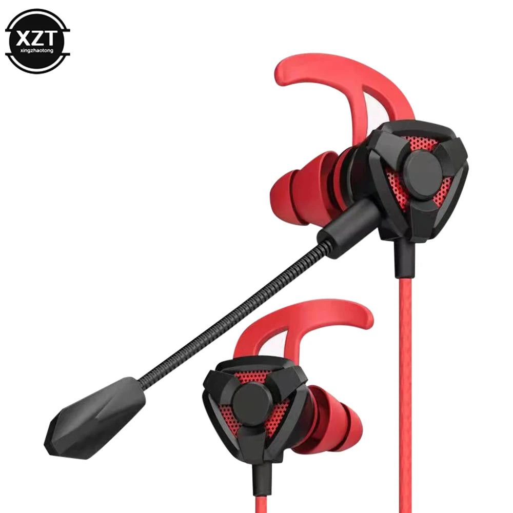 Gamer Kopfhörer – Kabelgebundene In-Ear Ohrhörer mit Mikrofon, Universell Kompatibel für PUBG, PS4, CSGO, Telefon, Tablet, Laptop