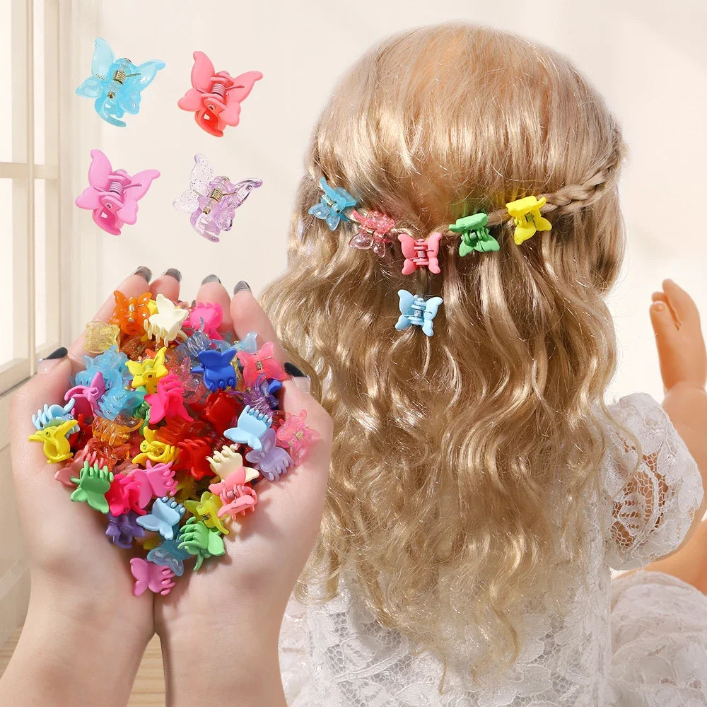 10/30 Stück Neue Bunte Schmetterling Mini Haarklammern, Mädchen, Haarclips, Styling-Zubehör