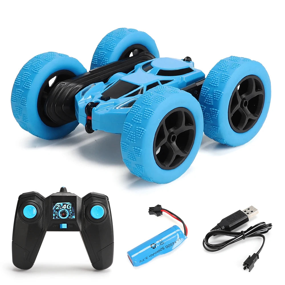 RC Stunt-Auto für Kinder – Doppelseitiges Off-Road-Spielzeug mit 360° Drehung und 2,4 GHz Fernsteuerung, ideales Geschenk für Jungen