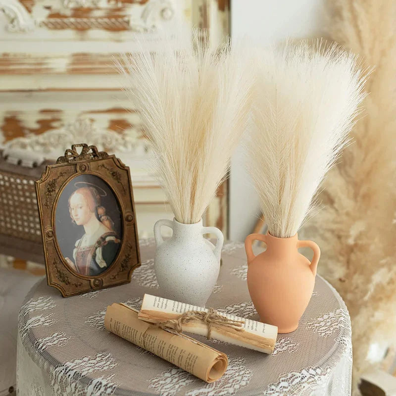 55cm Fluffy Pampas Grass - 5/10/20pcs Boho Decor, Artificial Reed Plants for Wedding, Party and Home Decoration