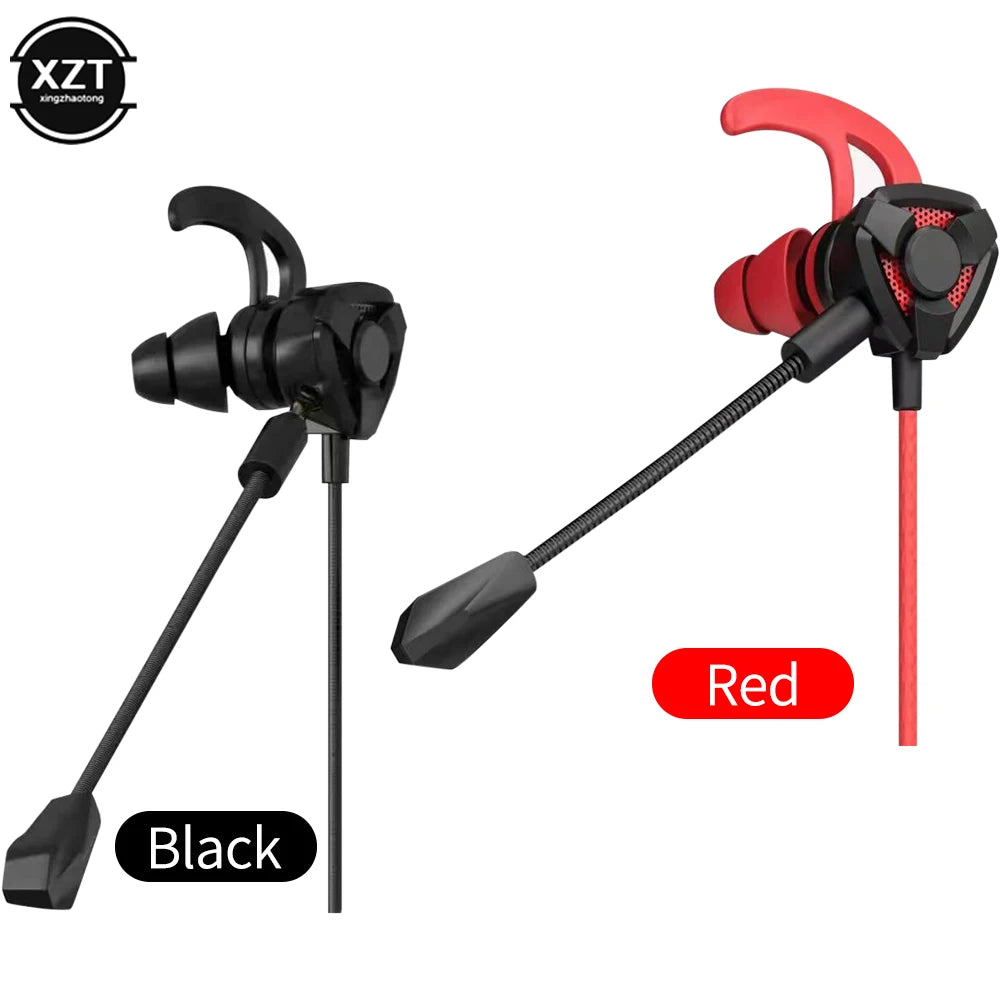 Gamer Kopfhörer – Kabelgebundene In-Ear Ohrhörer mit Mikrofon, Universell Kompatibel für PUBG, PS4, CSGO, Telefon, Tablet, Laptop