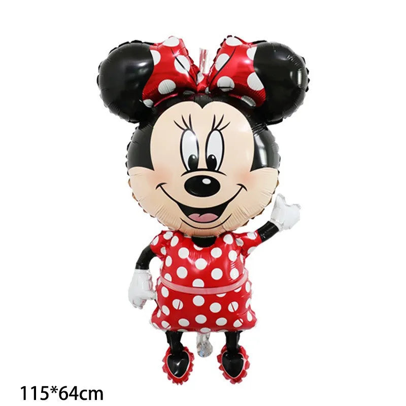 Mickey Minnie Aluminium-Folienballon, Kinder Cartoon Geburtstagsparty Dekoration