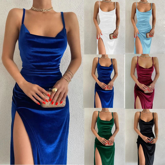 Neue Frühjahr/Sommer Mode sexy Slim Fit Split Strap Kleid für Frauen